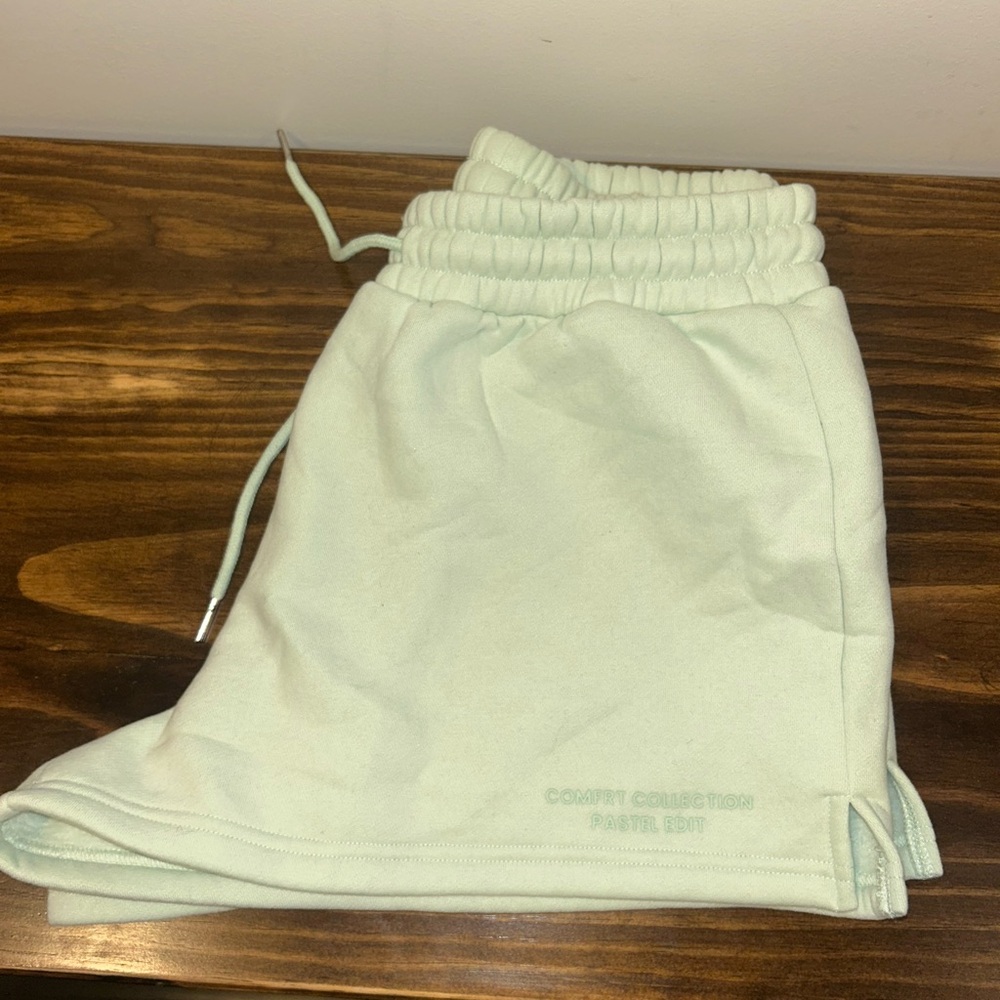 Comfrt  Pastel Collection Mint Shorts